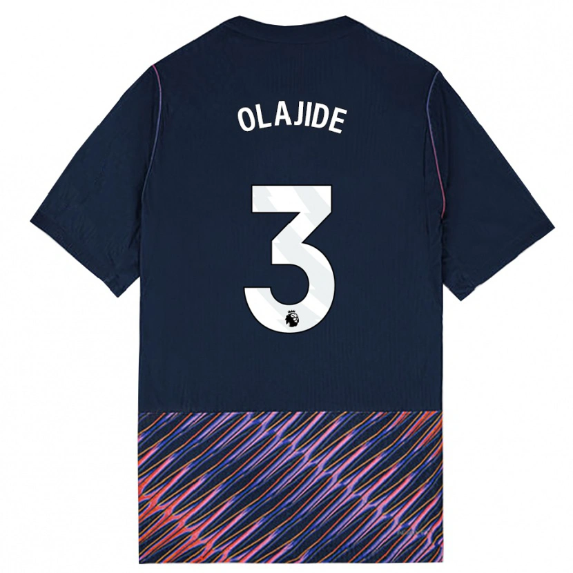 Danxen Kid Solomon Olajide #3 Royal Blue White Away Jersey 2026/27 T-Shirt