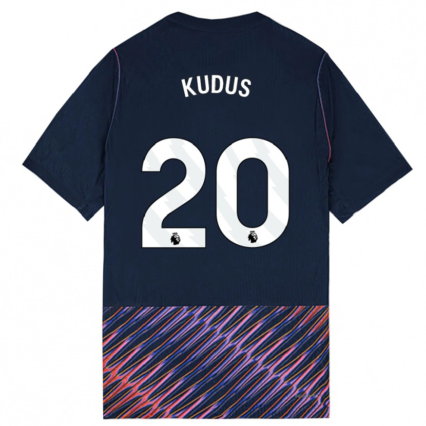 Danxen Kid Mohammed Kudus #20 Royal Blue White Away Jersey 2026/27 T-Shirt