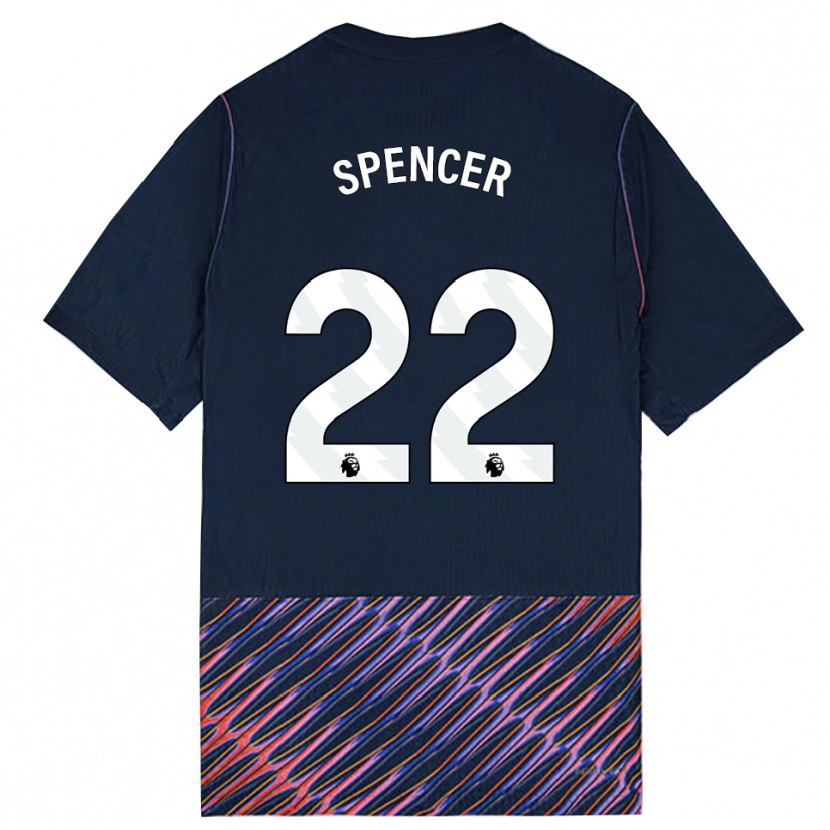 Danxen Kid Rebecca Spencer #22 Royal Blue White Away Jersey 2026/27 T-Shirt