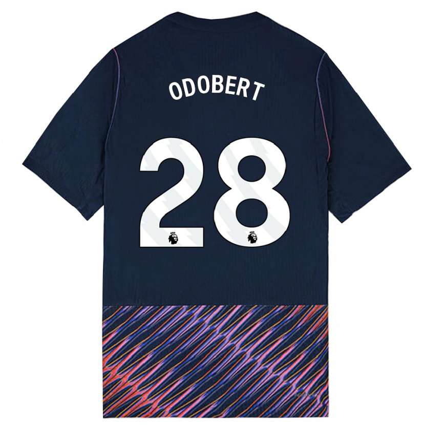 Danxen Kid Wilson Odobert #28 Royal Blue White Away Jersey 2026/27 T-Shirt
