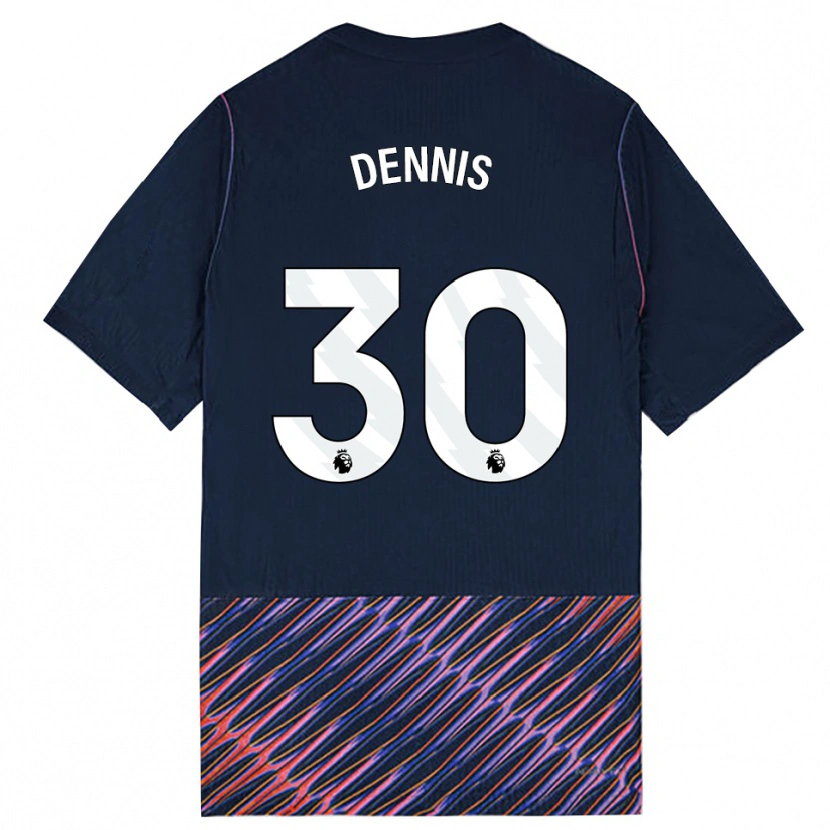 Danxen Kid Araya Dennis #30 Royal Blue White Away Jersey 2026/27 T-Shirt