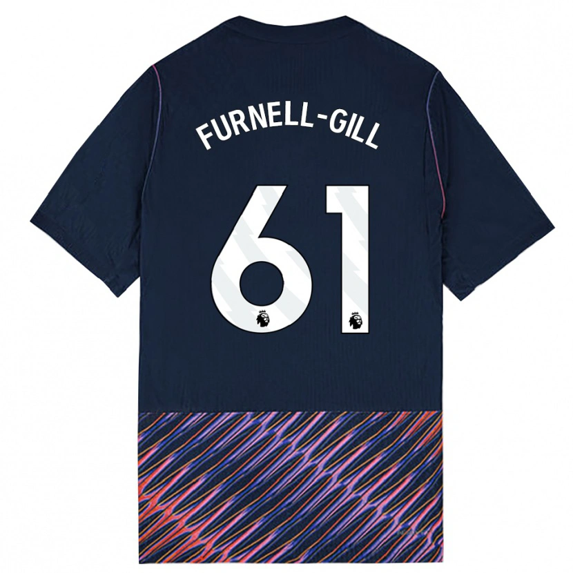 Danxen Kid Luca Furnell-Gill #61 Royal Blue White Away Jersey 2026/27 T-Shirt