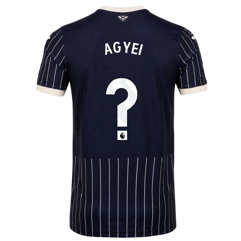 Danxen Kid Kai Agyei #0 Black White Away Jersey 2026/27 T-Shirt