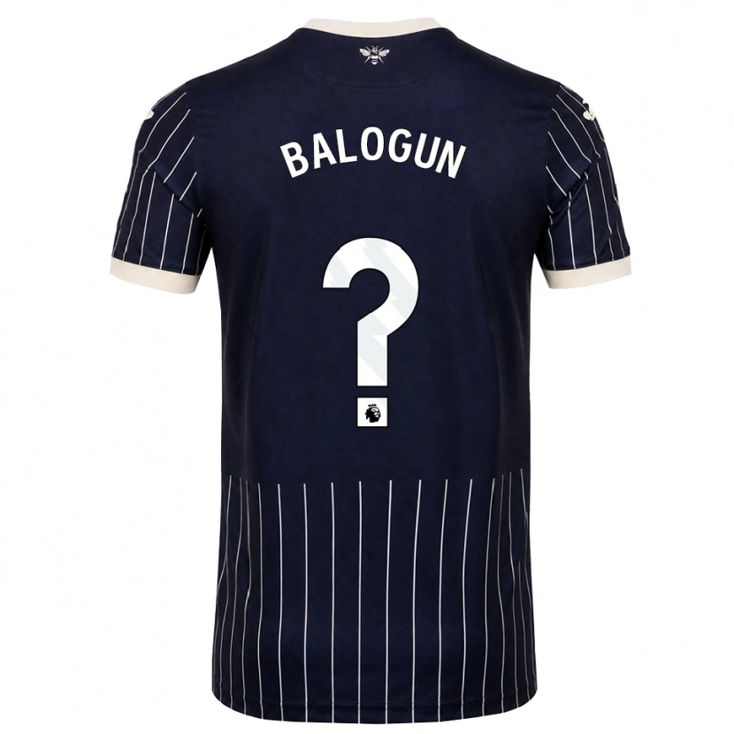 Danxen Kid Ethan Balogun #0 Black White Away Jersey 2026/27 T-Shirt