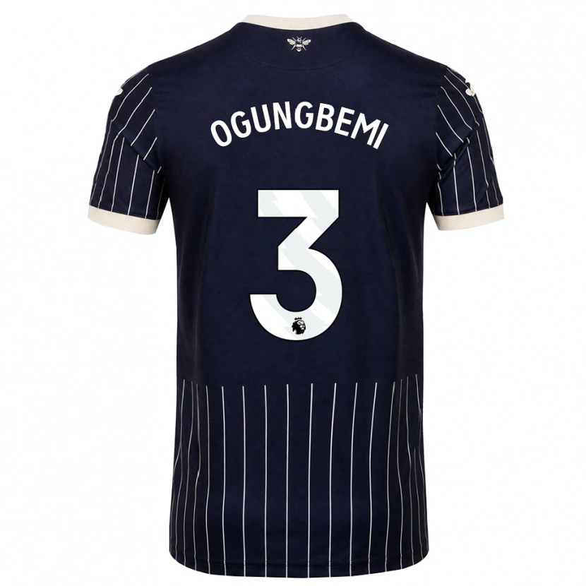 Danxen Kid Nathaniel Ogungbemi #3 Black White Away Jersey 2026/27 T-Shirt