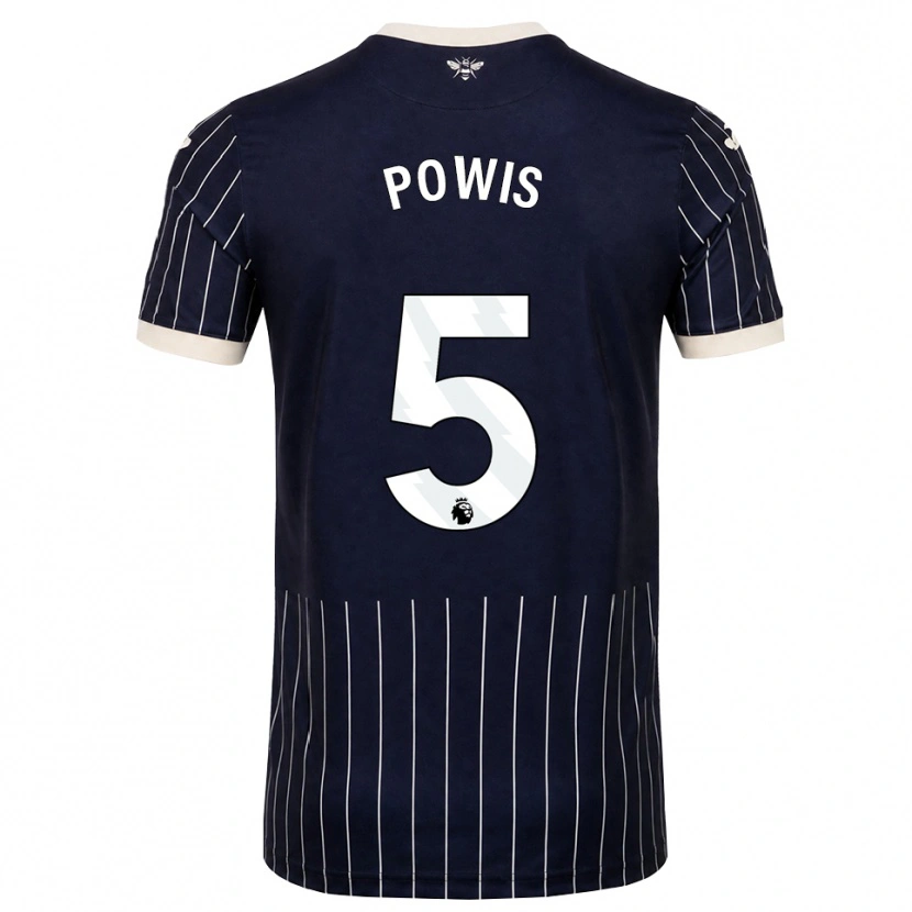 Danxen Kid Isaiah Powis #5 Black White Away Jersey 2026/27 T-Shirt