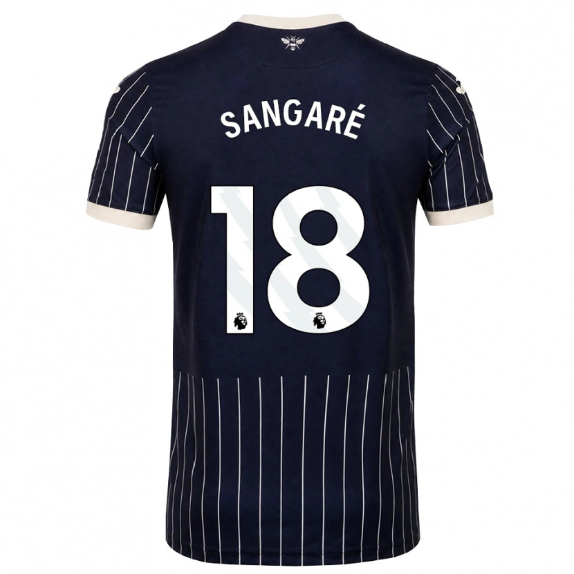 Danxen Kid Mamadou Sangaré #18 Black White Away Jersey 2026/27 T-Shirt