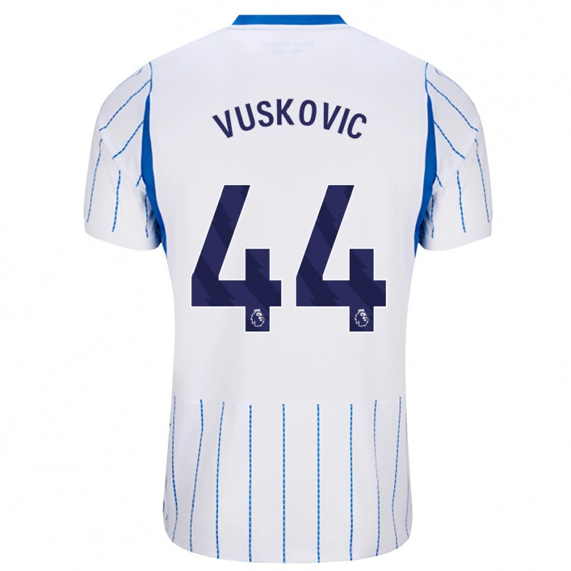 Danxen Kid Luka Vuskovic #44 Dodger Blue White Away Jersey 2026/27 T-Shirt