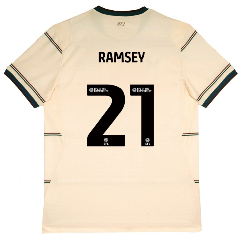 Danxen Kid Aaron Ramsey #21 Beige Burgundy Away Jersey 2026/27 T-Shirt