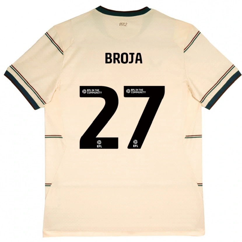 Danxen Kid Armando Broja #27 Beige Burgundy Away Jersey 2026/27 T-Shirt