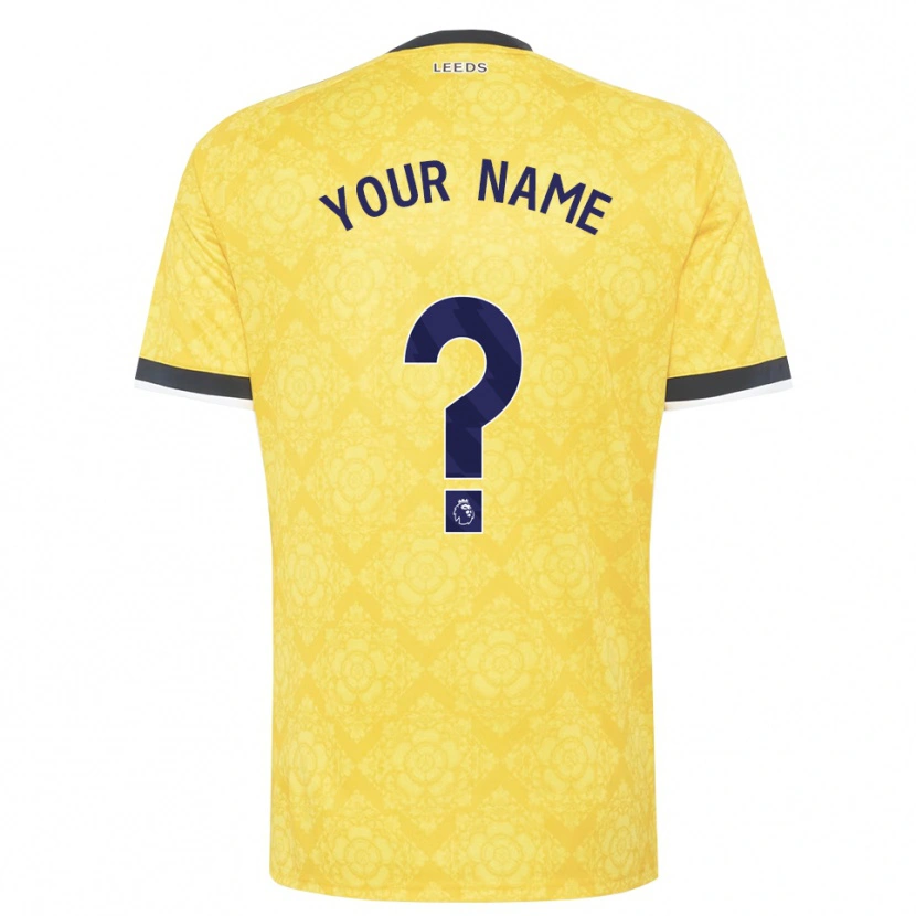Danxen Kid Your Name #0 Yellow White Black Away Jersey 2026/27 T-Shirt