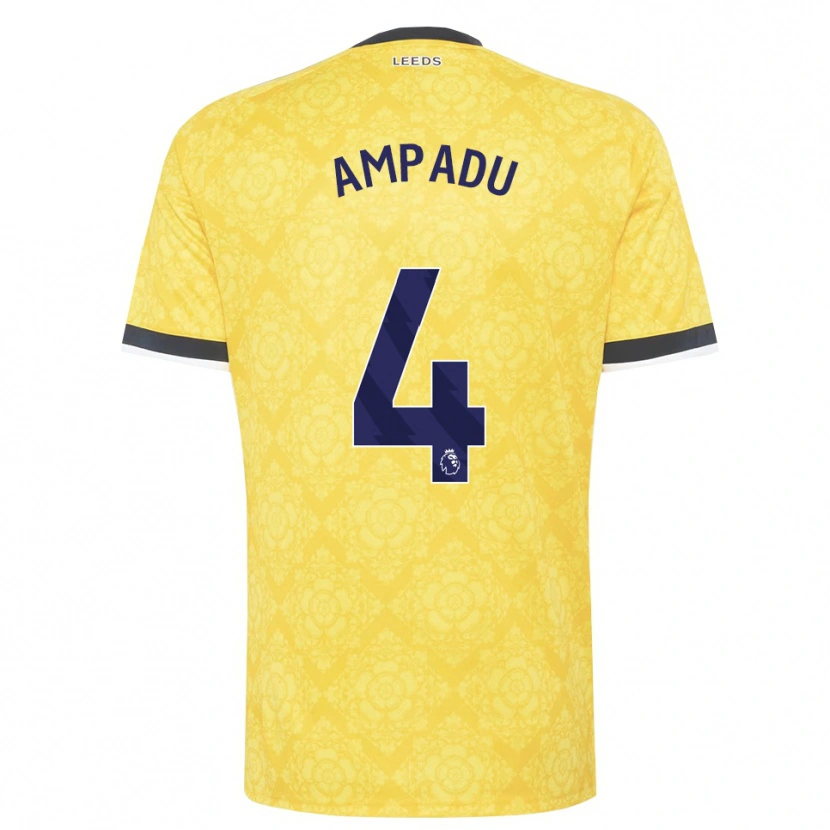 Danxen Kid Ethan Ampadu #4 Yellow White Black Away Jersey 2026/27 T-Shirt