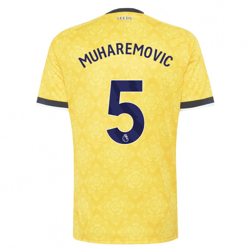 Danxen Kid Tarik Muharemović #5 Yellow White Black Away Jersey 2026/27 T-Shirt