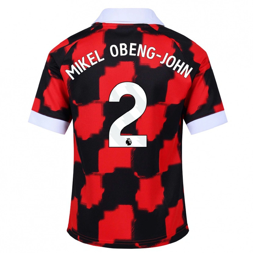 Danxen Kid Joe Mikel Obeng-John #2 Red White Black Away Jersey 2026/27 T-Shirt