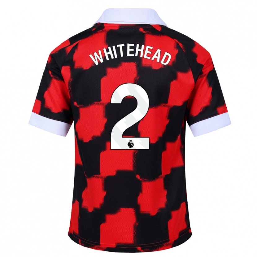 Danxen Kid Daniel Whitehead #2 Red White Black Away Jersey 2026/27 T-Shirt