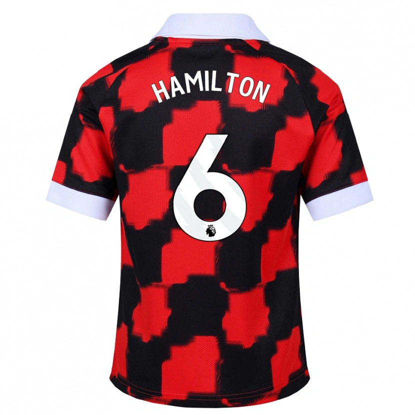 Danxen Kid Leo Hamilton #6 Red White Black Away Jersey 2026/27 T-Shirt