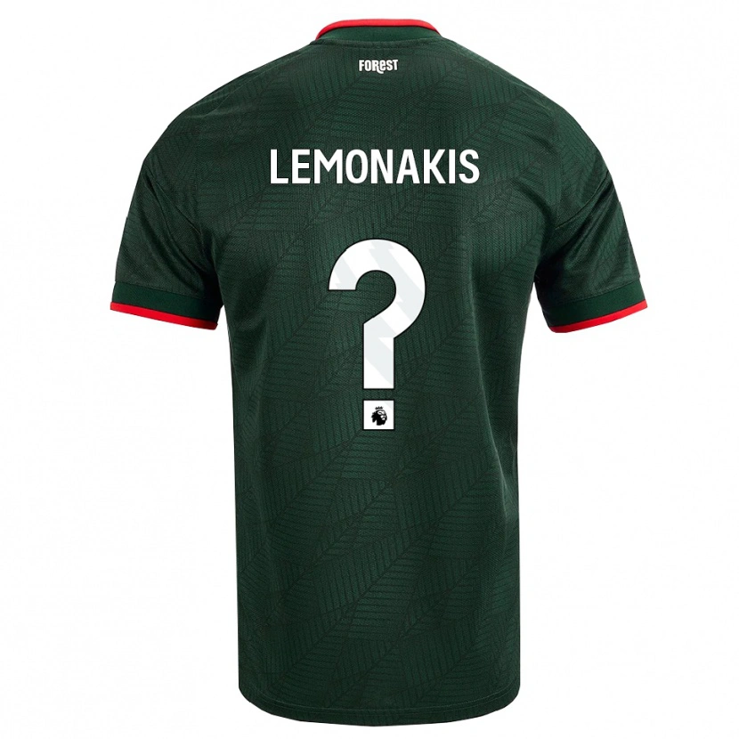 Danxen Kid Georgios Lemonakis #0 Dark Green Red Away Jersey 2026/27 T-Shirt