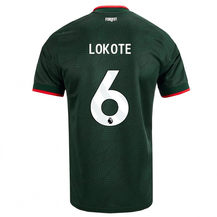 Danxen Kid Eleazar Lokote #6 Dark Green Red Away Jersey 2026/27 T-Shirt