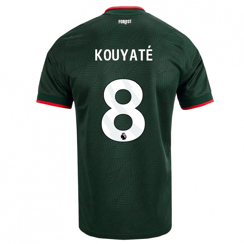 Danxen Kid Cheikhou Kouyate #8 Dark Green Red Away Jersey 2026/27 T-Shirt