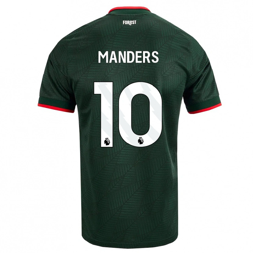 Danxen Kid Holly Manders #10 Dark Green Red Away Jersey 2026/27 T-Shirt