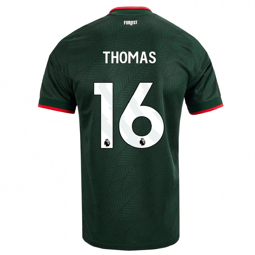 Danxen Kid Tyrese Thomas #16 Dark Green Red Away Jersey 2026/27 T-Shirt