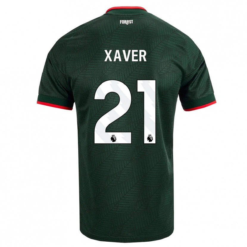 Danxen Kid Xaver Schlager #21 Dark Green Red Away Jersey 2026/27 T-Shirt