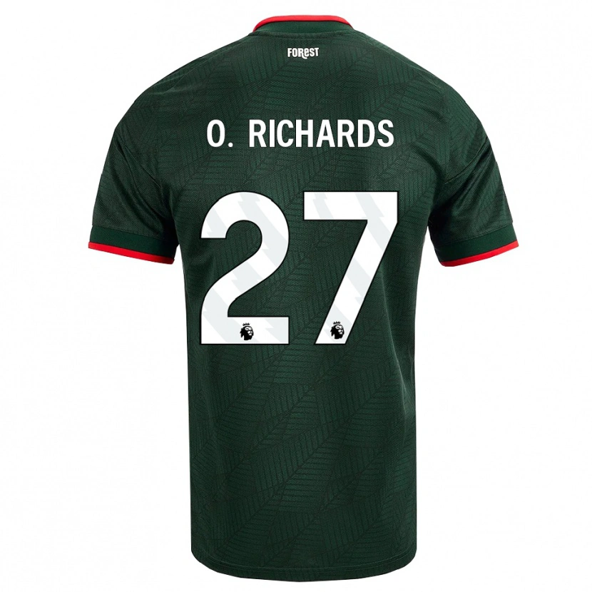 Danxen Kid Omar Richards #27 Dark Green Red Away Jersey 2026/27 T-Shirt
