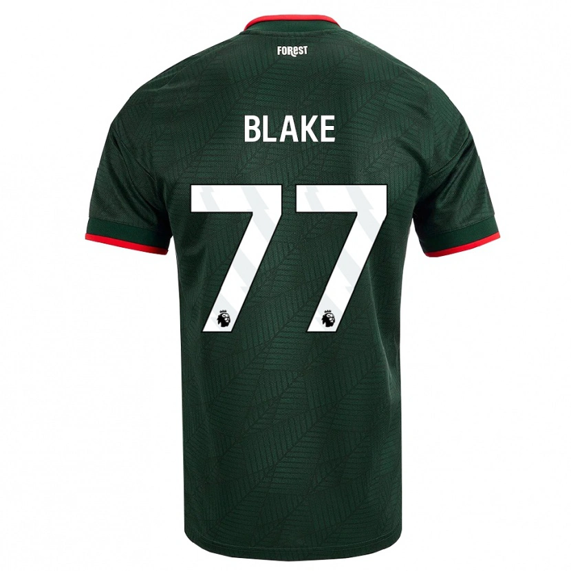 Danxen Kid Zyan Blake #77 Dark Green Red Away Jersey 2026/27 T-Shirt