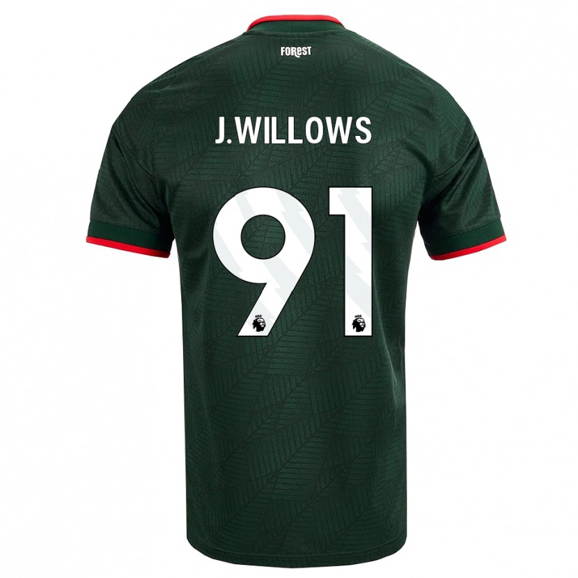 Danxen Kid Jordan Willows #91 Dark Green Red Away Jersey 2026/27 T-Shirt