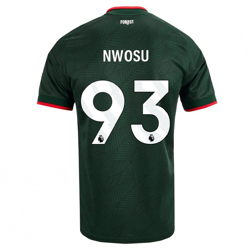 Danxen Kid Chinaza Nwosu #93 Dark Green Red Away Jersey 2026/27 T-Shirt