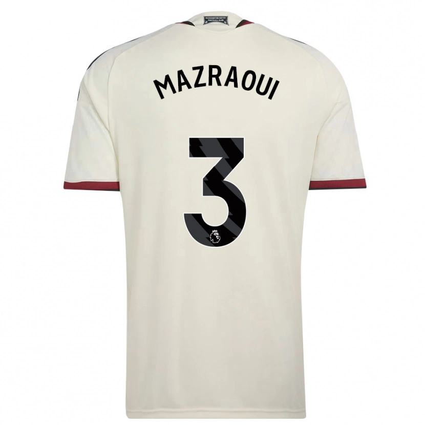 Danxen Kid Noussair Mazraoui #3 Beige Black Red Third Jersey 2026/27 T-Shirt