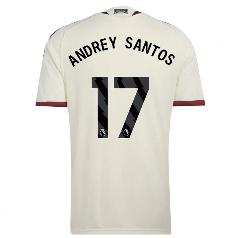 Danxen Kid Andrey Santos #17 Beige Black Red Third Jersey 2026/27 T-Shirt