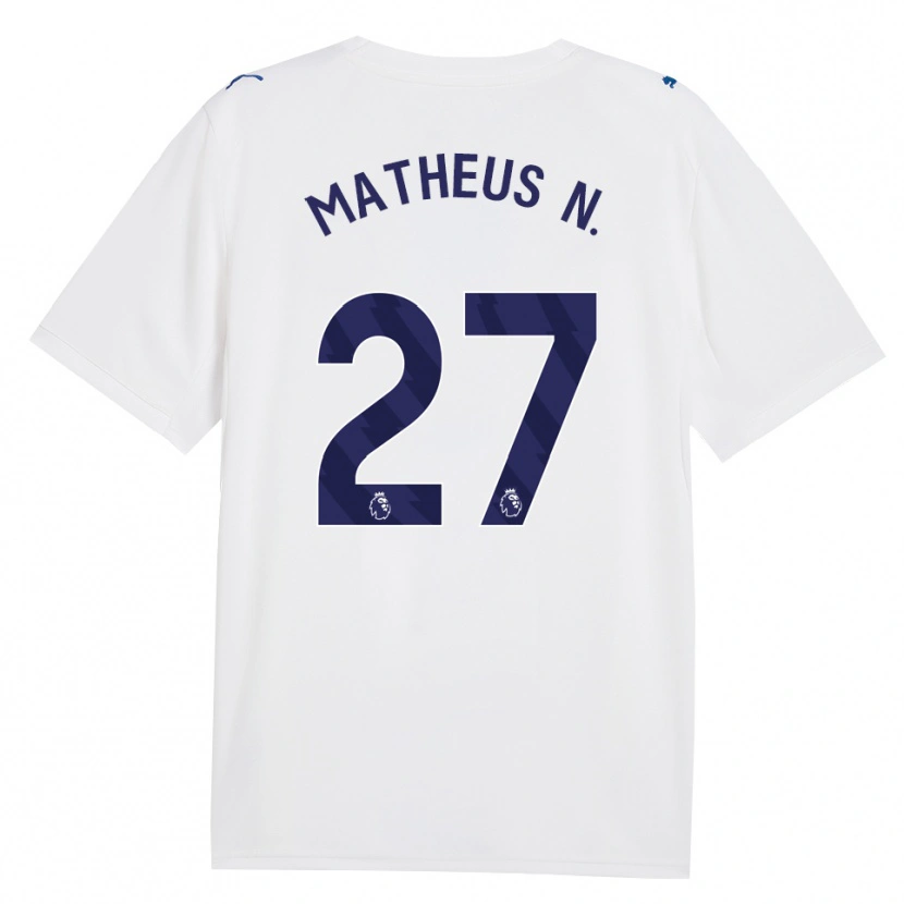 Danxen Kid Matheus Nunes #27 Navy White Third Jersey 2026/27 T-Shirt
