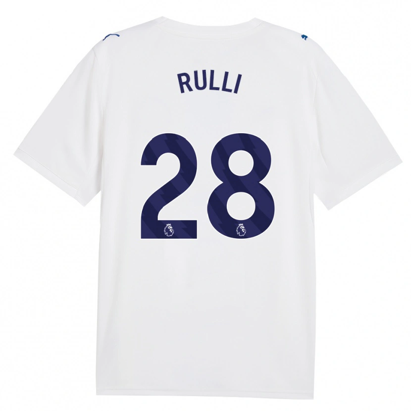 Danxen Kid Gerónimo Rulli #28 Navy White Third Jersey 2026/27 T-Shirt