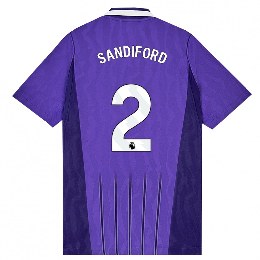 Danxen Kid Oscar Sandiford #2 Purple White Third Jersey 2026/27 T-Shirt