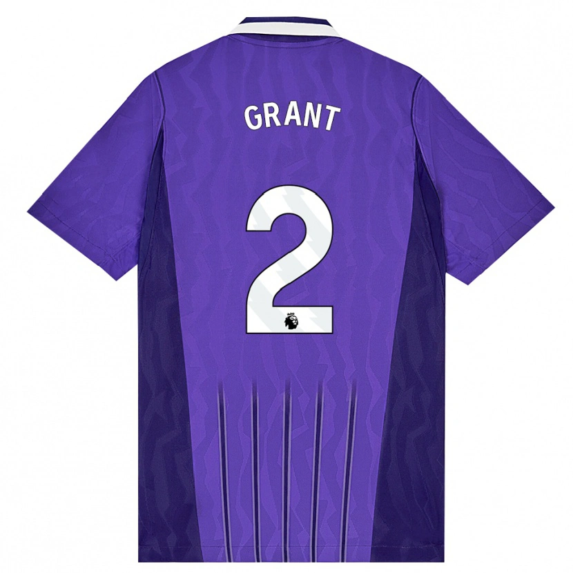Danxen Kid Charlotte Grant #2 Purple White Third Jersey 2026/27 T-Shirt
