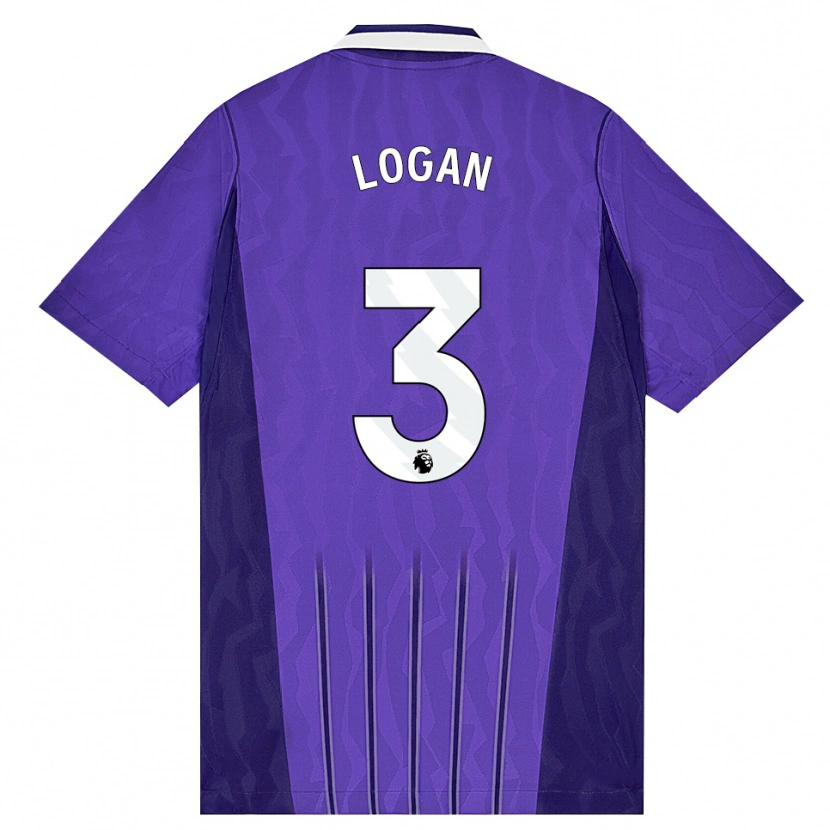 Danxen Kid Calum Logan #3 Purple White Third Jersey 2026/27 T-Shirt