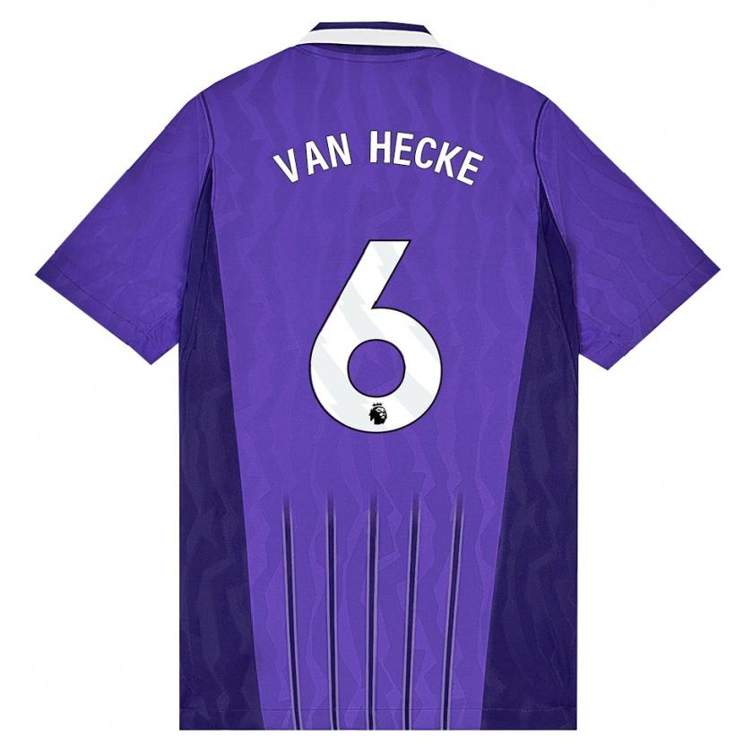 Danxen Kid Jan Paul Van Hecke #6 Purple White Third Jersey 2026/27 T-Shirt