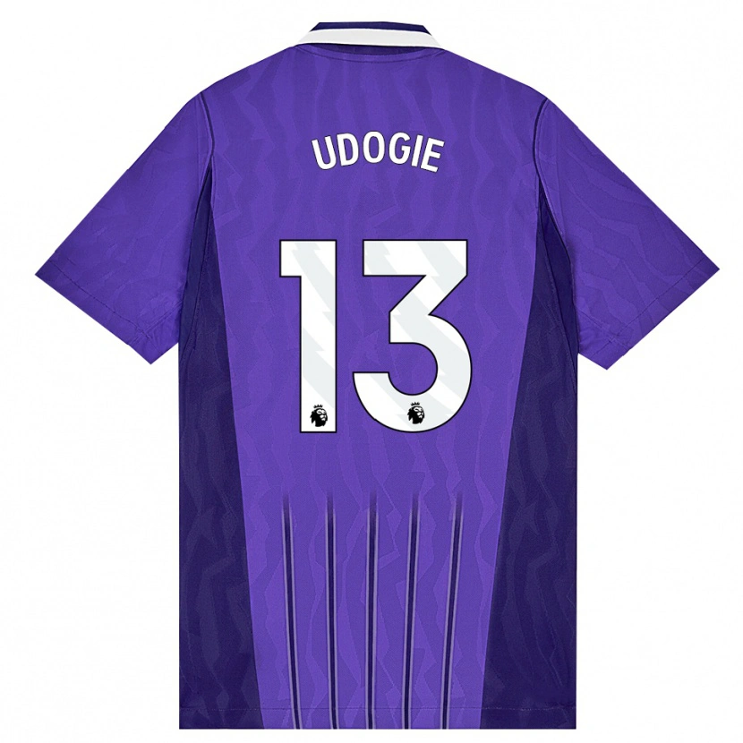 Danxen Kid Destiny Udogie #13 Purple White Third Jersey 2026/27 T-Shirt