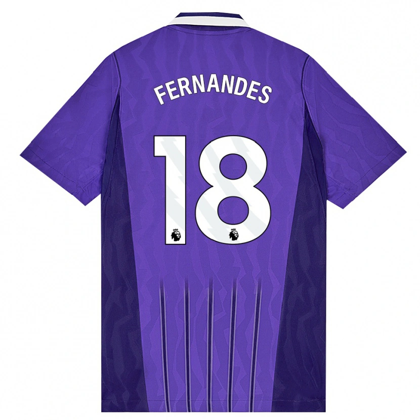 Danxen Kid Mateus Fernandes #18 Purple White Third Jersey 2026/27 T-Shirt