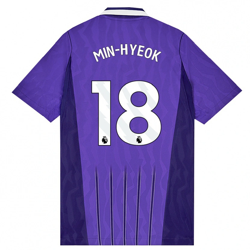 Danxen Kid Min-Hyeok Yang #18 Purple White Third Jersey 2026/27 T-Shirt