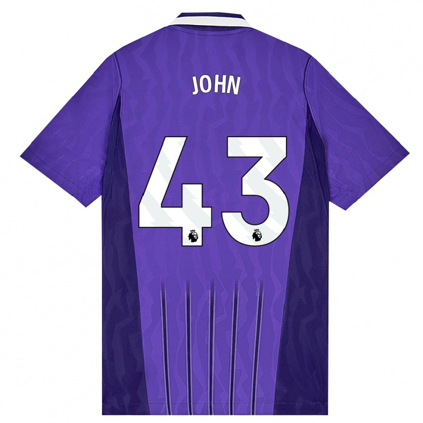 Danxen Kid Nile John #43 Purple White Third Jersey 2026/27 T-Shirt