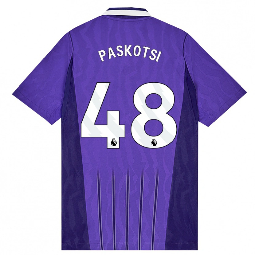 Danxen Kid Maksim Paskotsi #48 Purple White Third Jersey 2026/27 T-Shirt