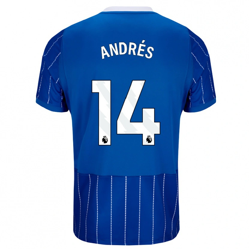 Danxen Kid Chema Andrés #14 Medium Blue White Home Jersey 2026/27 T-Shirt