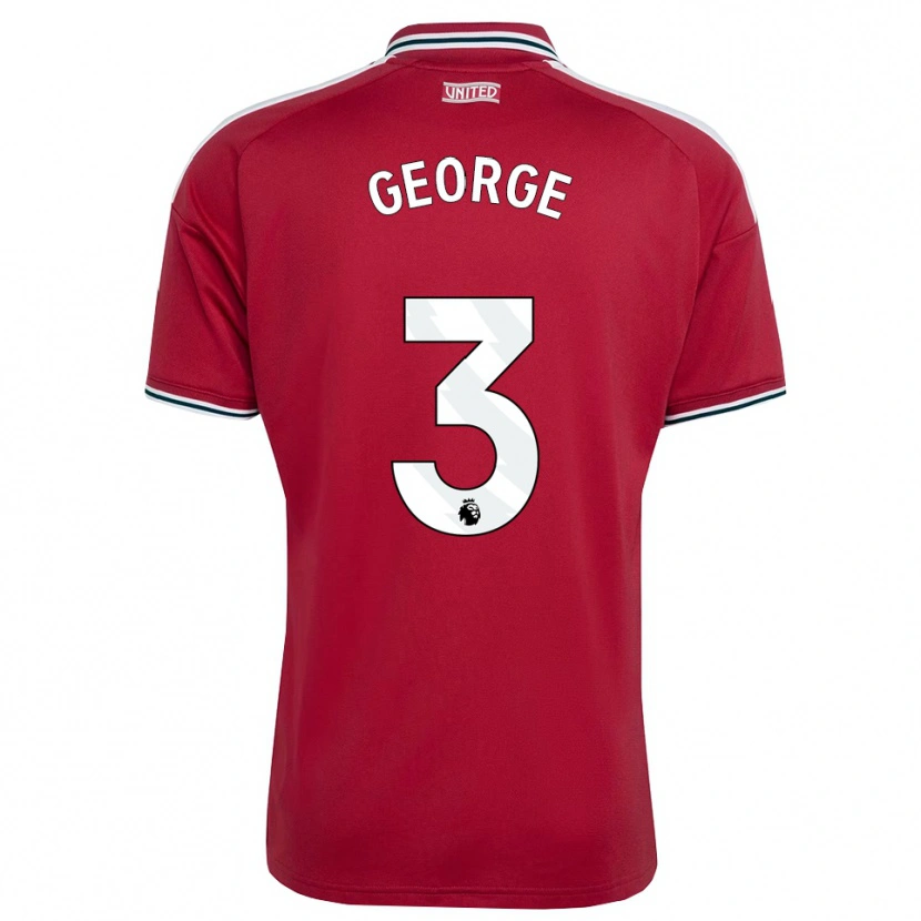Danxen Men Gabby George #3 Red Yellow White Home Jersey 2026/27 T-Shirt