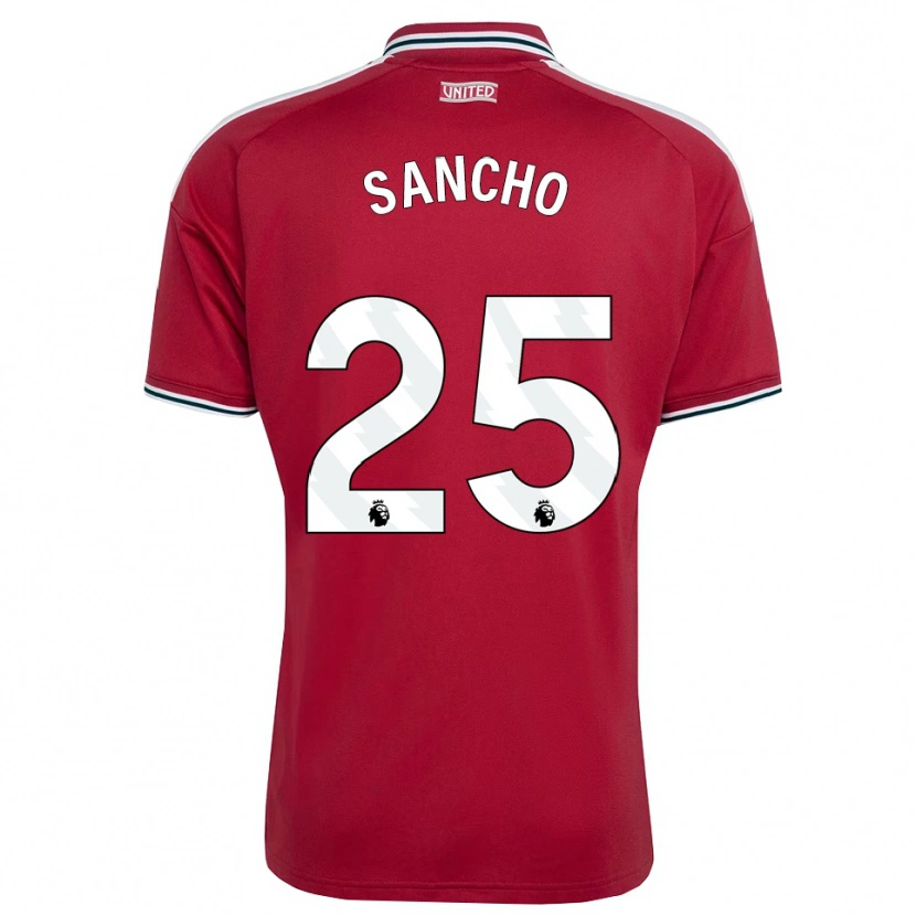 Danxen Men Jadon Sancho #25 Red Yellow White Home Jersey 2026/27 T-Shirt