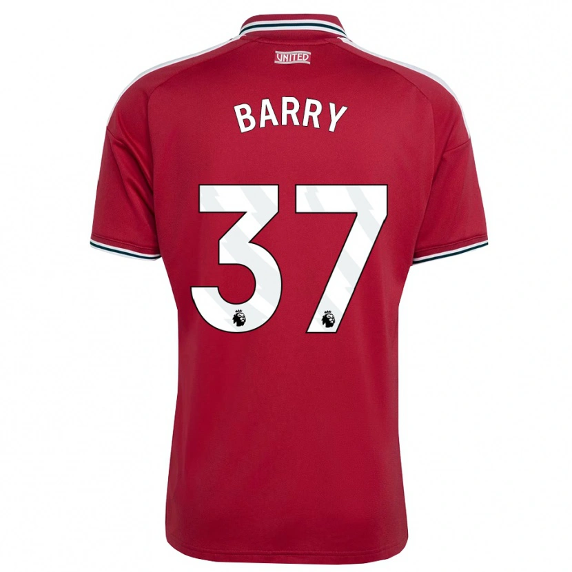 Danxen Men Keira Barry #37 Red Yellow White Home Jersey 2026/27 T-Shirt