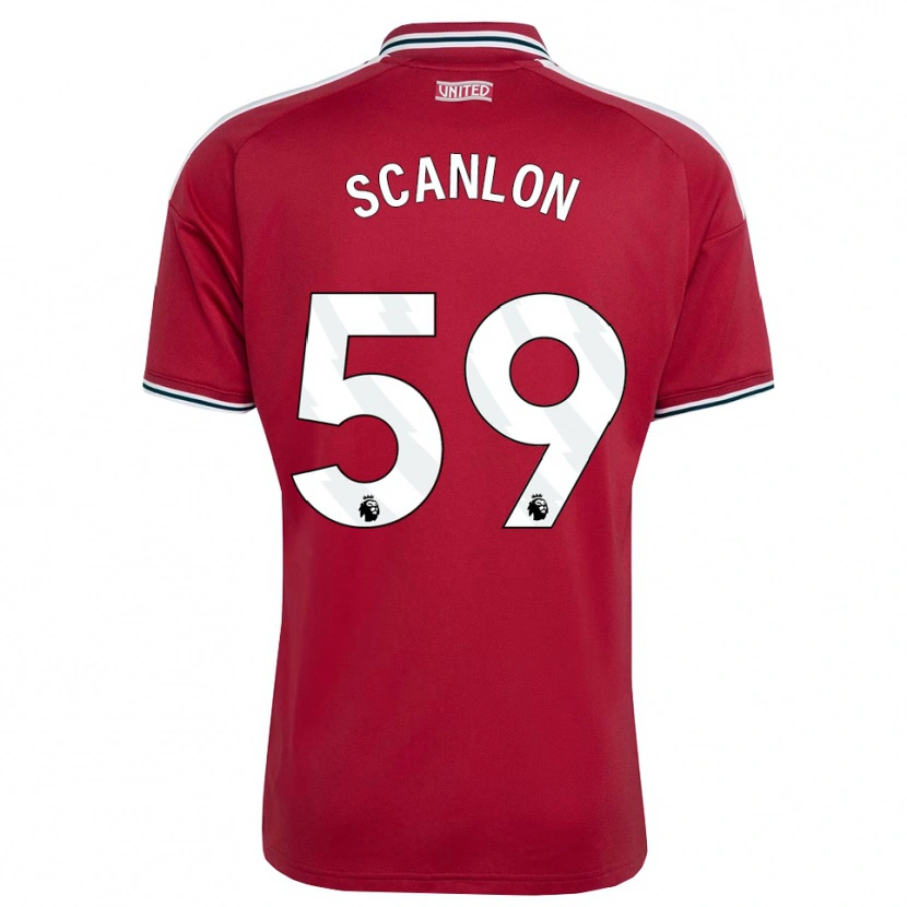 Danxen Men James Scanlon #59 Red Yellow White Home Jersey 2026/27 T-Shirt