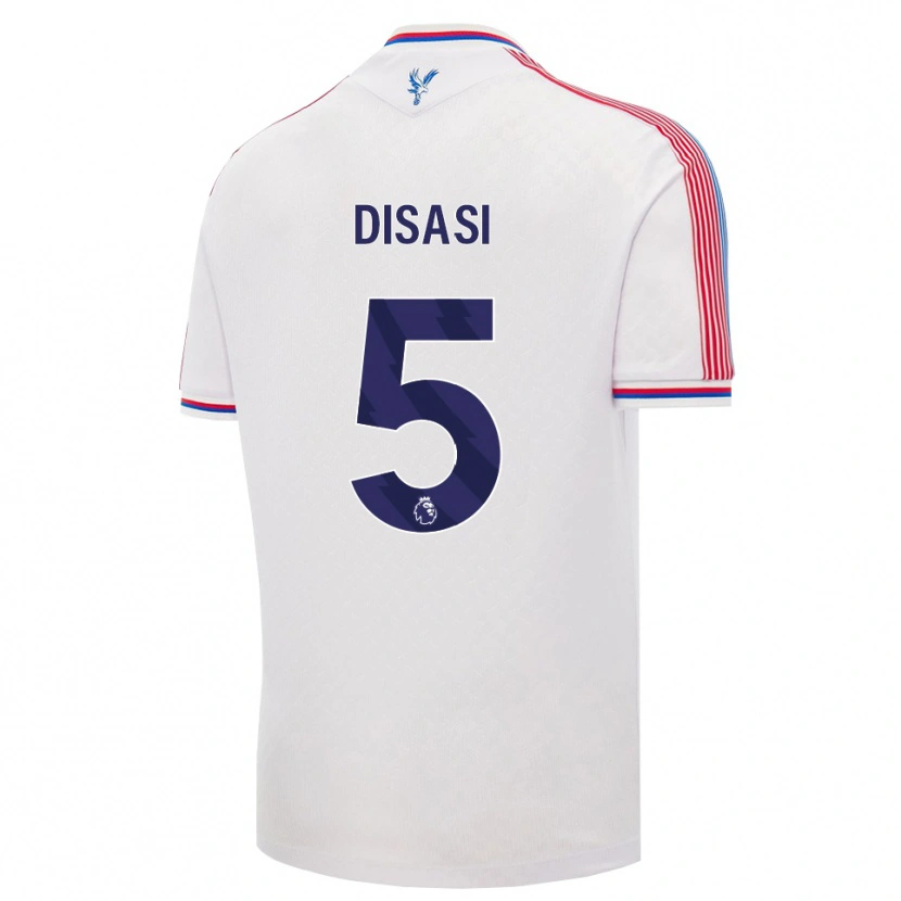 Danxen Men Axel Disasi #5 White Red Blue Home Jersey 2026/27 T-Shirt