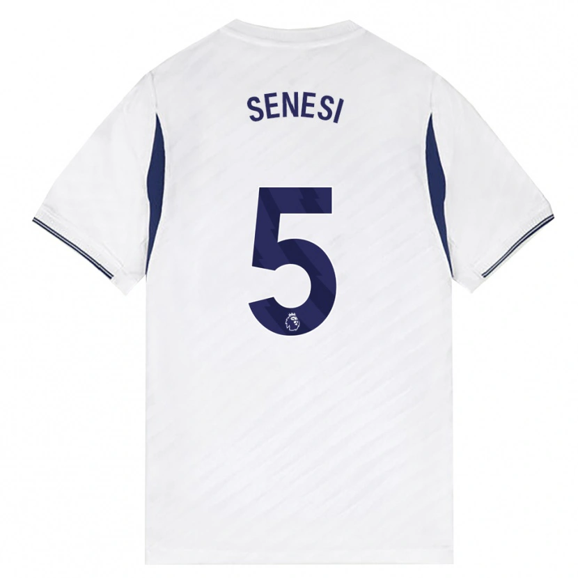 Danxen Men Marcos Senesi #5 White Red Purple Home Jersey 2026/27 T-Shirt